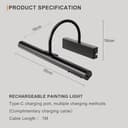 Thumbnail 6 de HARPER LIVING Rechargeable Picture Light 3‑temp 🖼️