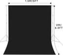 Thumbnail 4 de Heysliy Black Screen Backdrop 1.5x2m Photography Background 📷