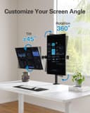 Thumbnail 3 de HUANUO Dual Monitor Arm 13–32in, 8kg per arm 🖥️