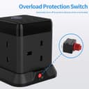 Thumbnail 5 de Hulker Cube Extension Lead 13A 3250W with 3 USB 📺