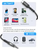 Thumbnail 4 de JSAUX USB C to 3.5mm audio cable 1M 🎧