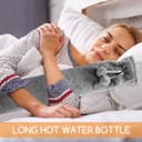 Thumbnail 4 de Jsdoin Extra Long Lilac Hot Water Bottle with Fleece Cover 🧷