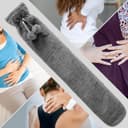 Thumbnail 6 de Jsdoin Extra Long Lilac Hot Water Bottle with Fleece Cover 🧷