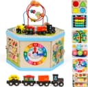 Thumbnail principal de KABENFIS Wooden Activity Cube with Train Tracks 🚂