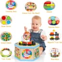 Thumbnail 2 de KABENFIS Wooden Activity Cube with Train Tracks 🚂