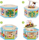 Thumbnail 3 de KABENFIS Wooden Activity Cube with Train Tracks 🚂