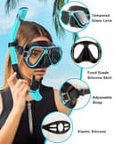 Thumbnail 4 de Karvipark Dry Snorkel Set panoramic mask for adults 🤿