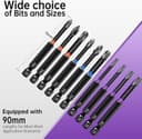 Thumbnail 1 de KASAFE 90mm Magnetic Impact Screwdriver Bits Set 🔩⌛🎯
