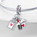 Thumbnail 1 de KUNSIR 925 Sterling Silver Travel World Charm 3-piece 💍