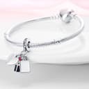 Thumbnail 2 de KUNSIR 925 Sterling Silver Travel World Charm 3-piece 💍