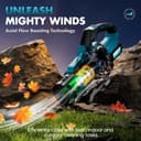 Thumbnail 2 de Leaf Blower Cordless 8000mAh, 257 km/h 🍃