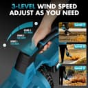 Thumbnail 5 de Leaf Blower Cordless 8000mAh, 257 km/h 🍃