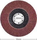 Thumbnail 1 de MIDO Professional Abrasive Flap Discs 115mm 12 pcs 80 Grit for Angle Grinder ⌚
