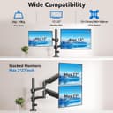 Thumbnail 1 de MOUNTUP EU6016B dual monitor arm 675mm height 📺