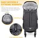 Thumbnail 1 de Orzbow Universal Footmuff for Pushchair Large Dark Grey 🧷