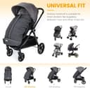 Thumbnail 2 de Orzbow Universal Footmuff for Pushchair Large Dark Grey 🧷