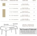 Thumbnail 4 de Pahajim Tablecloths Rectangular Cotton Linen 55 x 118 in 📌