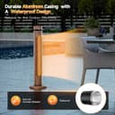 Thumbnail 1 de Portable Infrared Patio Heater 1500W with 8 Levels ⌚🎯