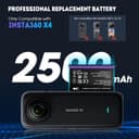 Thumbnail 1 de Powerextra Replacement for Insta360 X4 2500mAh batteries 📷