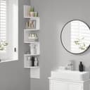 Thumbnail 4 de VASAGLE LBC72WT 5-tier corner shelf for decor 🪑