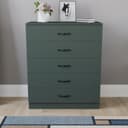 Thumbnail 2 de Vida Designs Riano 5-Drawer Chest of Drawers, Jasper Green 🛏️