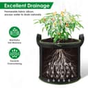 Thumbnail 3 de Vinitoy Grow Bags 40L, 5-pack with handles 🌱