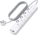 Thumbnail principal de 4-Way Extension Lead 1.8m with 4 USB and Surge Protector 🔌