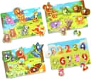 Thumbnail principal de Wooden Puzzles for Toddlers 4-Pack Montessori 🧩