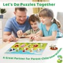 Thumbnail 6 de Wooden Puzzles for Toddlers 4-Pack Montessori 🧩