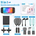 Thumbnail 1 de Younik Switch 2 Sports Accessories, 11 in 1 Switch 2 Sports Bundle with Golf Clubs, Tennis Rackets, Sword Grips, Sword Grips and Wrist Straps, Family Accessories Kit Compatible with NS Switch 2 (2025)
Younik Switch 2 Sports Accessories, 11 in 1 Switch…