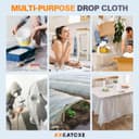 Thumbnail 6 de 12 x 9 Ft Plastic Drop Cloth 1 Mil 🧰