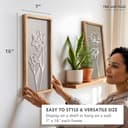 Thumbnail 2 de 3D Wooden Floral Wall Art Set of 4 🖼️