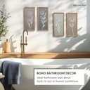 Thumbnail 3 de 3D Wooden Floral Wall Art Set of 4 🖼️