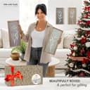 Thumbnail 4 de 3D Wooden Floral Wall Art Set of 4 🖼️