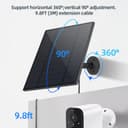 Thumbnail 6 de 3PC 5W Solar Panel for Security Camera ⚙️