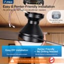 Thumbnail 6 de Amico 42-inch Low Profile Ceiling Fan with Light 💡🪟