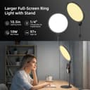 Thumbnail 1 de Anautin 10.5in Ring Light for Webcam 💡