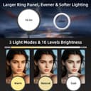 Thumbnail 2 de Anautin 10.5in Ring Light for Webcam 💡