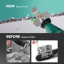Thumbnail 3 de Ausacce Electric Chainsaw Sharpener Kit 9 files 🔧