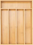 Thumbnail principal de Besilord Silverware Organizer 5-slot bamboo tray 🍽️