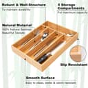 Thumbnail 2 de Besilord Silverware Organizer 5-slot bamboo tray 🍽️