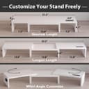 Thumbnail 2 de BONTEC Dual Monitor Stand Riser adjustable organizer 📺