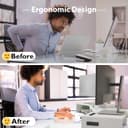 Thumbnail 3 de BONTEC Dual Monitor Stand Riser adjustable organizer 📺