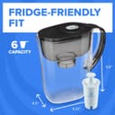 Thumbnail 6 de Brita Small 6 Cup Water Filter Pitcher, 6 cups 💧