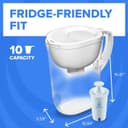 Thumbnail 6 de Brita Water Pitcher Elite Daily Filter 10-Cup White 🏷️