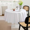 Thumbnail 6 de BYDOLL Table Cloth Round 48-Inch Waterproof Polyester Tablecloth 🧵