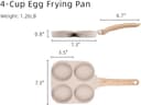 Thumbnail 4 de CAROTE 4-Cup Nonstick Egg Pan ⚙️