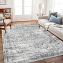 Thumbnail principal de CHAMPLANT Area Rug 8x10 washable gray vintage carpet 🧶