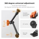 Thumbnail 1 de K&F CONCEPT 9.8" Magic Arm Kit for Camera Mount 📷