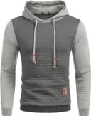 Thumbnail principal de COOFANDY Waffle Knit Hooded Sweatshirt Pullover 🎽